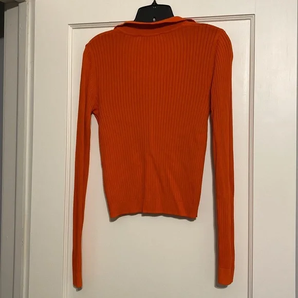 Zara Orange Sweater Size Small - Picture 2 of 4